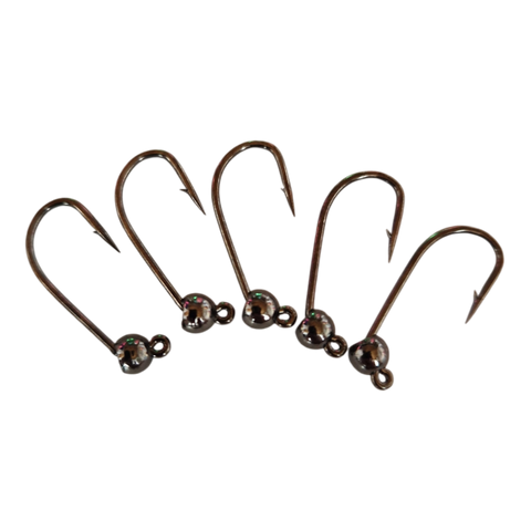 6ér Haken mit Widerhaken Tungstenperle 4mm Hends Hooks