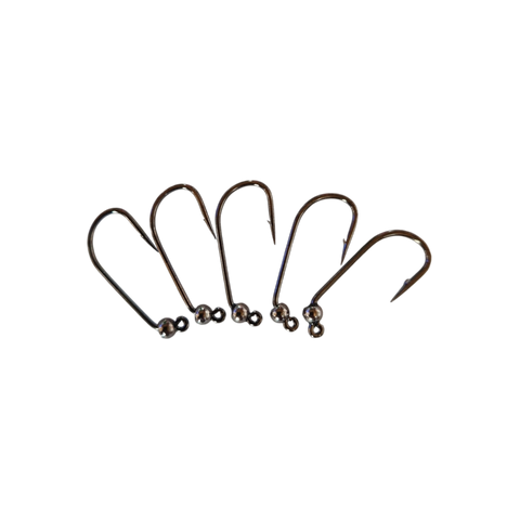 4ér Haken mit Widerhaken Tungstenperle 3mm Hends Hooks