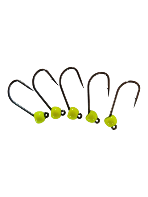 8ér Haken mit Widerhaken Tungstenperle 4mm Hends Hooks