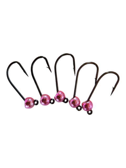 8ér Haken mit Widerhaken Tungstenperle 4mm Hends Hooks