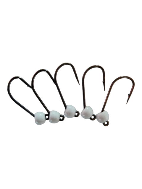 8ér Haken mit Widerhaken Tungstenperle 4mm Hends Hooks