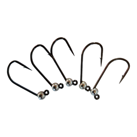 8ér Haken mit Widerhaken Tungstenperle 3mm Hends Hooks