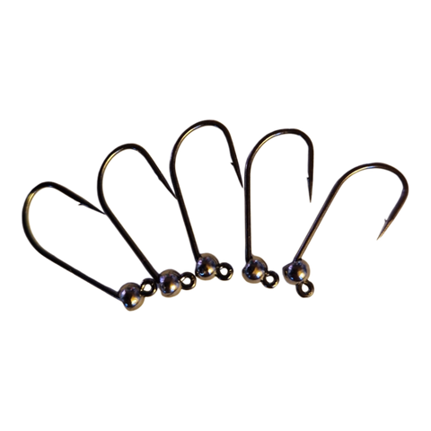 8ér Haken mit Widerhaken Tungstenperle 3mm Hends Hooks