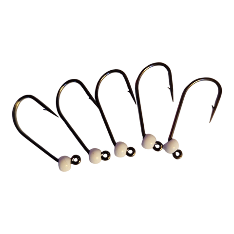 8ér Haken mit Widerhaken Tungstenperle 3mm Hends Hooks