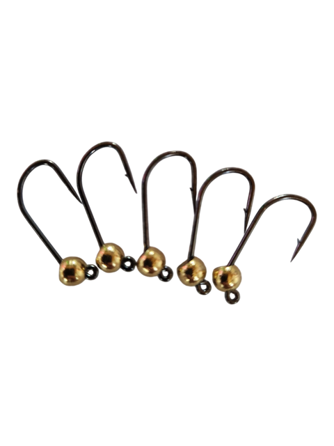 8ér Haken mit Widerhaken Tungstenperle 4mm Hends Hooks