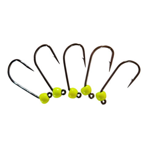 4ér Haken ohne Widerhaken Tungstenperle 4mm Hends Hooks